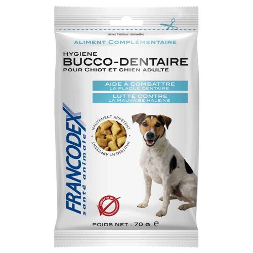 Francodex - Friandises Hygiène Bucco-Dentaire Pour Chien - 70g