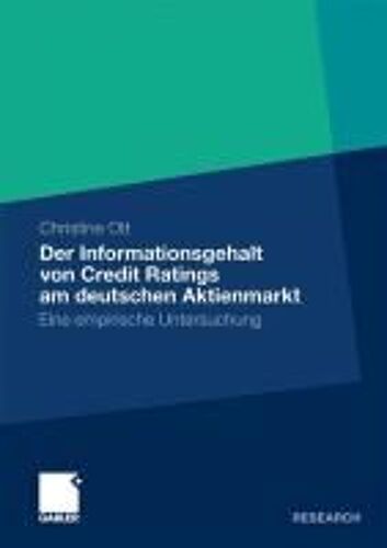 Der Informationsgehalt Von Credit Ratings Am Deutschen Aktienmarkt