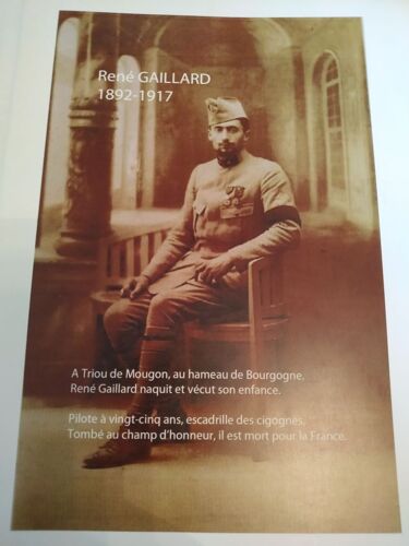 René Gaillard 1892 1917 Escadrille Des Cigognes