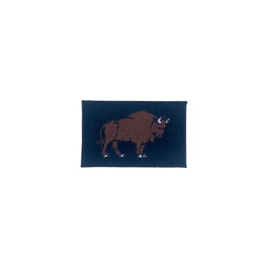Patch Ecusson Brode Thermocollant Badge Buffalo Bison Usa Broderie