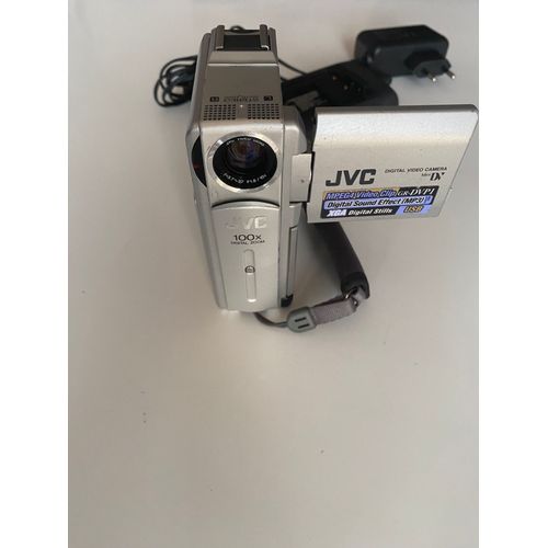 JVC GR-DVP1 - Caméscope - 800 KP - 10x zoom optique - Mini DV - argent