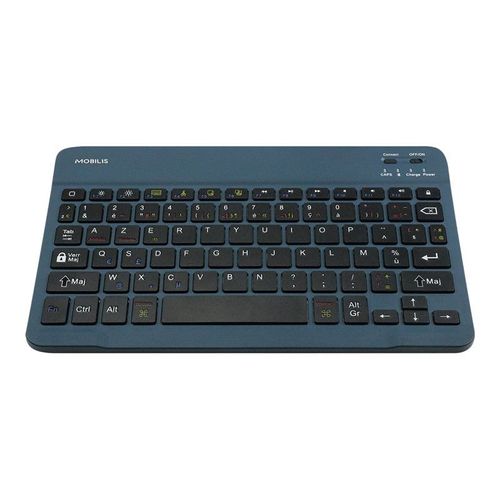 Mobilis - Clavier - sans fil - Bluetooth - AZERTY - Français - bleu