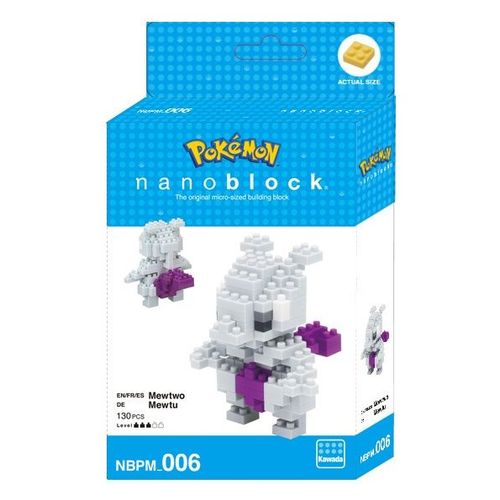 Nanoblock Pokemon Mewtwo Mewtu. Mini Series Nanoblock