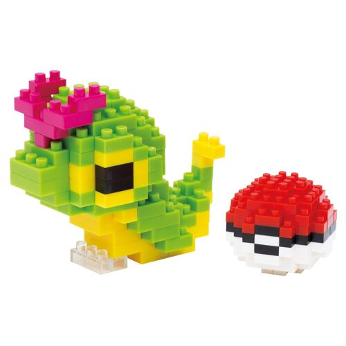 nanoblock Pokemon Caterpie Chenipan Raupy & Pokeball. Mini series NANOBLOCK