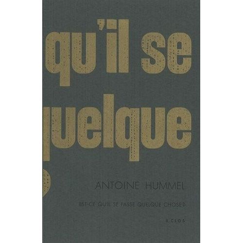 Est-Ce Qu'il Se Passe Quelque Chose ?
