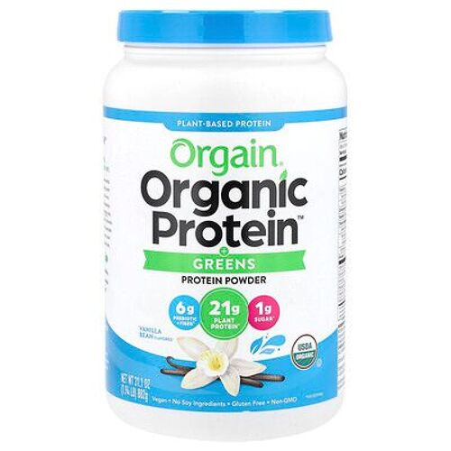 Orgain Poudre De Protéines Aux Légumes Verts Organic Protein, À Base De Plantes, Vanille, 882 G 