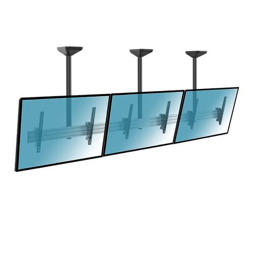 Support plafond menu board 3 écrans 50''-55'' - Hauteur 100cm