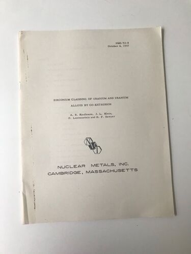 Zirconium Cladding Of Uranium Alloys By Co-Extrusion