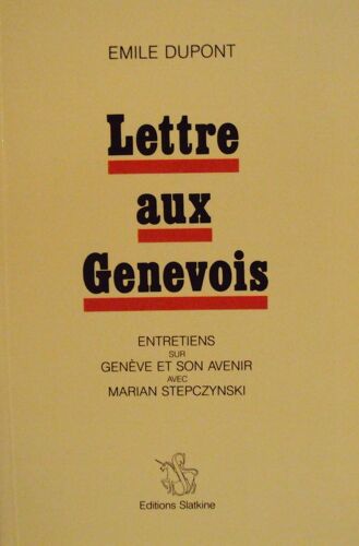 Lettre Aux Genevois