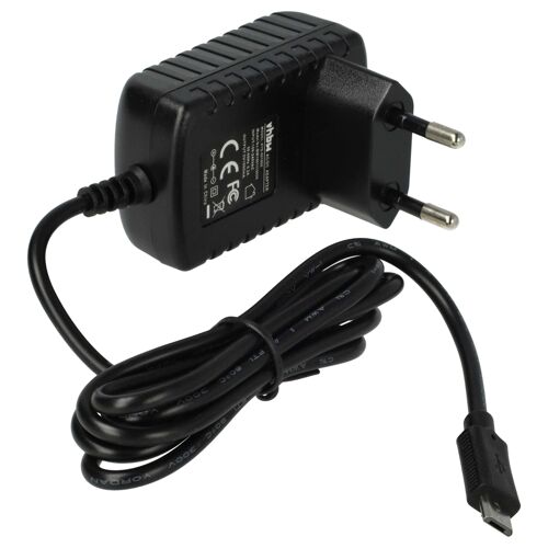 vhbw Chargeur micro-USB 1,0 A / 5V remplacement pour Philips CP1759/01, CP1761/01, CP1484/01 pour smartphone, tablette, lecteur MP3, etc. noir