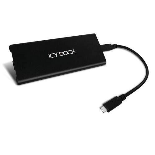 ICY DOCK ICYNano MB861U31-1M2B - Boîtier USB-C/USB-A pour SSD M.2 PCIe NVMe