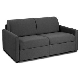 Canapé Express Dax Matelas Mémory 20 Cm Métal 120 Cm Tissu Gris Anthracite