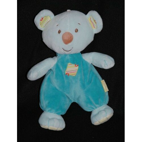 Doudou Peluche Koala Bleu Turquoise Systeme U Infiniment Zen Ours 24 Cm