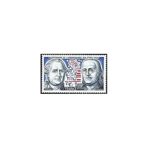 Timbre France 1976 Neuf ** Yt N° 1879 Bicentenaire De L'indépendance Des Etats Unis