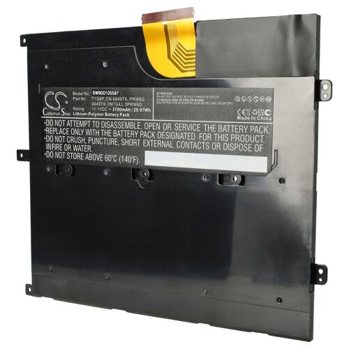 vhbw Batterie remplacement pour Dell 0NTG4J, 0449TX, PRW6G, CN-0449TX, 312-8479, 0PRW6G pour ordinateur portable (2700mAh, 11,1V, Li-polymère)