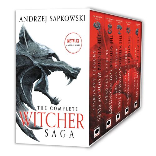 The Witcher Boxed Set: Blood Of Elves, The Time Of Contempt, Baptism Of Fire, The Tower Of Swallows, The Lady Of The Lake