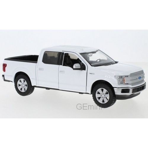 Ford F150 Lariat Crew Cab Blanc - Echelle 1/27 2019 1/24 Motormax-Motormax
