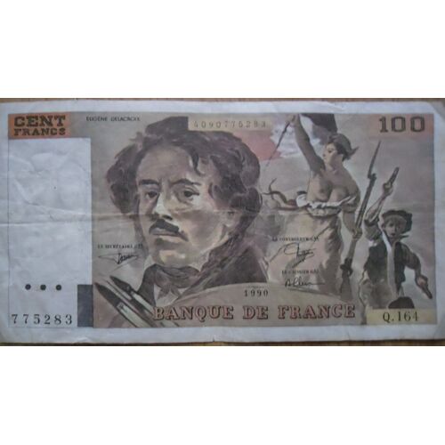Billet 100 Francs Delacroix 1990