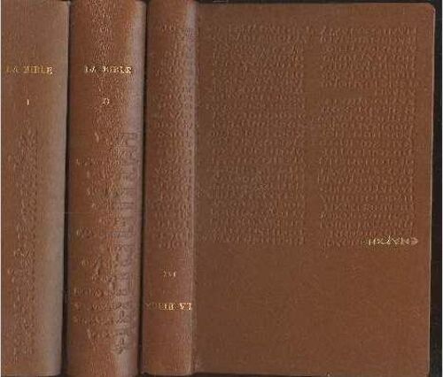 La Sainte Bible Tomes 1 À 3 (En Trois Volumes)