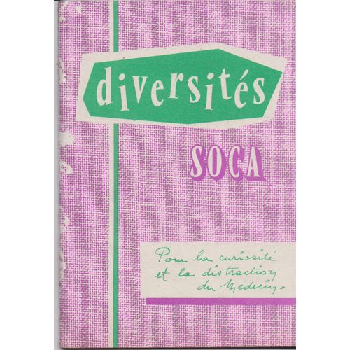 Diversités Soca Pour La Curiosité Et La Distraction Du Médcin N°9