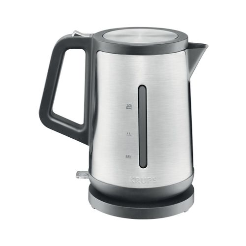 KRUPS Bouilloire électrique sans fil, 1,7L, 2400W, Base pivotante, Inox BW442D10