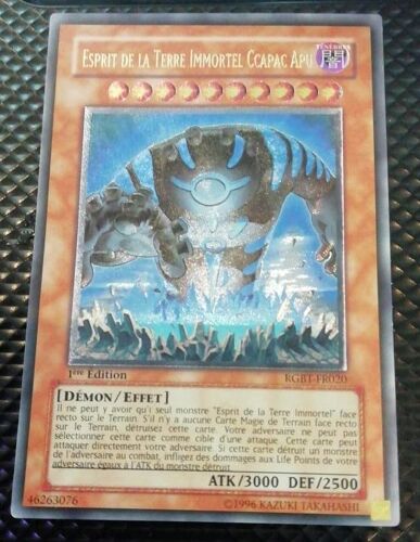Yu Gi Oh Rgbt Fr020 Esprit De La Terre Immortel Ccapac Apu Ultimate