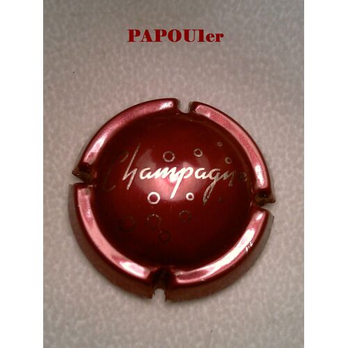Capsule De Champagne Rouge Avec Bulles