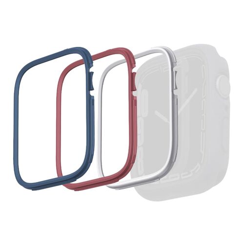 Uniq 3x Moduo Watch Coque avec Lunette interchangeable Watch 4-9 / SE 44/45 mm Blue / Red / White