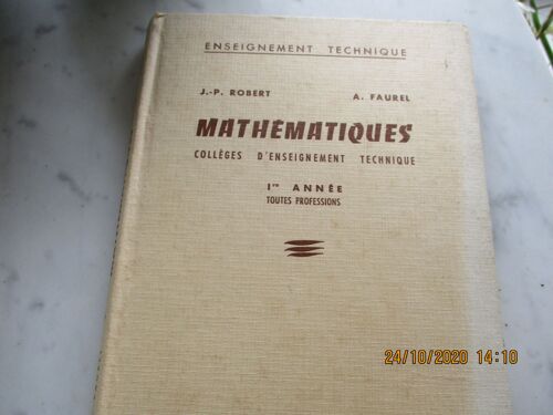 Mathematiques 1ere Année Toutes Professions
