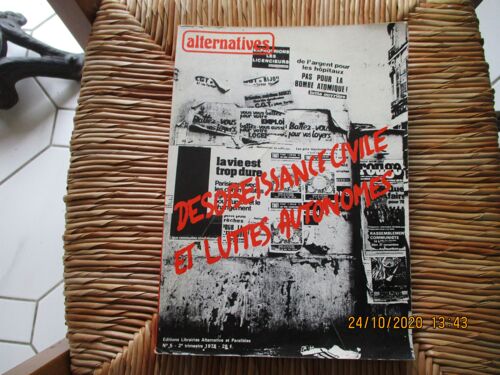 Alternatives Desobéissance Civile Et Luttes Autonomes Numero 5