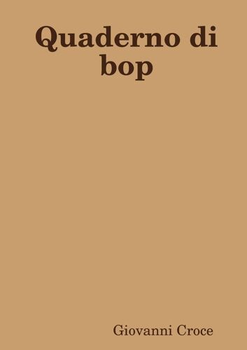 Quaderno Di Bop