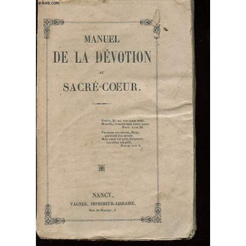 Manuel De Devotion Au Sacre-Coeur
