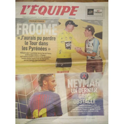 Journal L'équipe 23012 Du Lundi 24 Juillet 2017