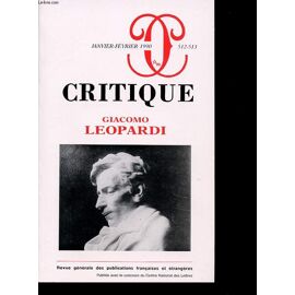 Revue Critique 512.513
