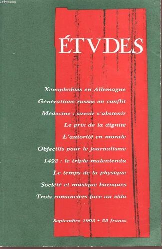 Etvdes Tome 379 N°3