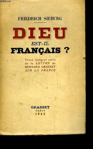 Dieu Est Il Francais?