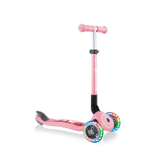 Globber 433-210 Scooter Enfants Trottinette À Trois Roues Noir, Rose