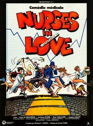 Nurses In Love - John Le Mesurier - 116x158cm - Affiche Cinema Originale Envoi Plie