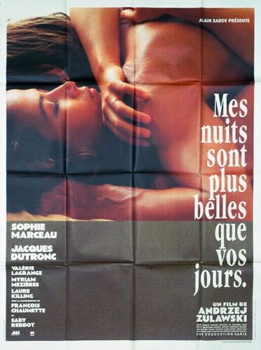 Mes Nuits Sont Plus Belles Que Vos Jours - 1989 - Sophie Marceau, Jacques Dutronc - 116x158cm - Affiche Cinema Originale Envoi Plie