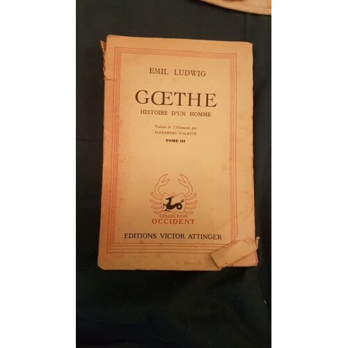 Goethe Histoire D Un Homme - Tome 3.