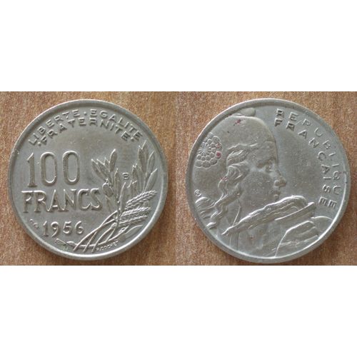 France 100 Francs 1956 B Cochet Piece Franc Frcs Frs Frc