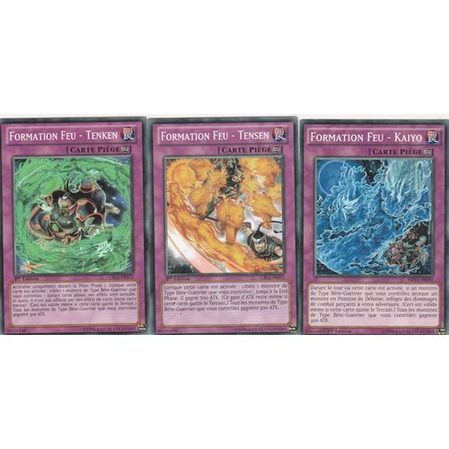 3x " Formation Feu " Tenken Cblz-Fr072 + Tensen Cblz-Fr071 + Kaiyo Mp14-Fr050