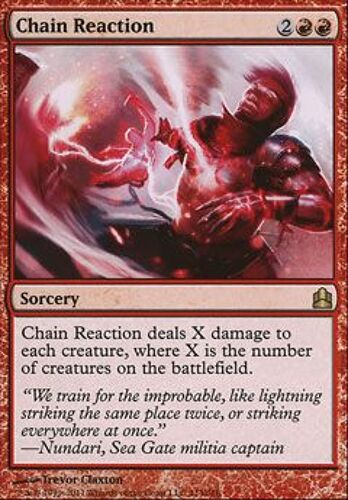 Réaction En Chaîne  ( Chain Reaction ) - Magic Mtg - Commander Vf Mint 113 - R