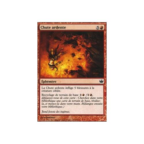 Chute Ardente ( Fiery Fall) - Magic Mtg - Chevaliers Vs Dragon Vf Mint 76 - C