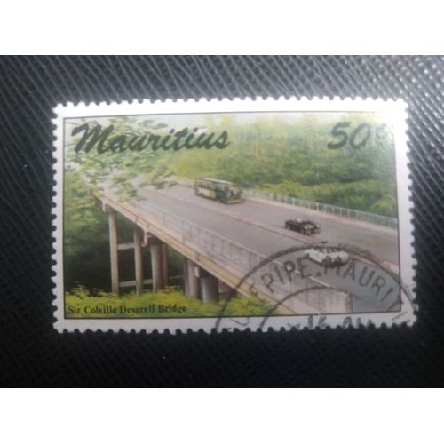 Timbre Ile Maurice Y T 668 Des Ponts 1987 ( 090708 )