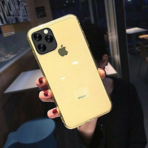 Coque Silicone Pour Iphone 12 Bumper Anti-Rayure - Jaune