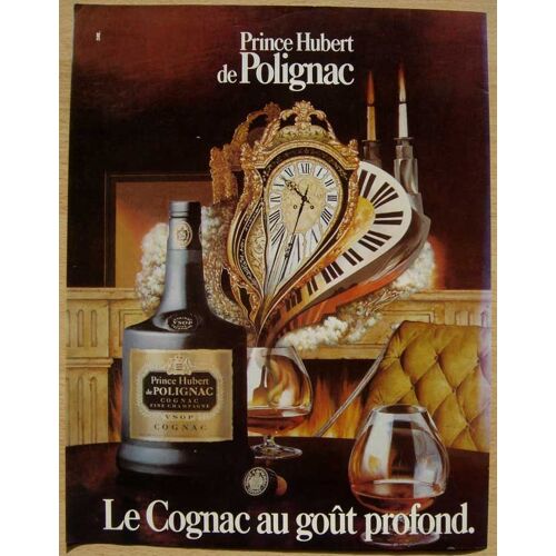 Publicité Papier - Cognac Prince Hubert De Polignac De 1982