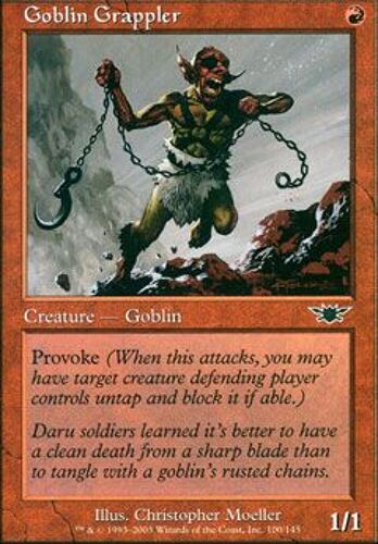 Accrocheur Gobelin  ( Goblin Grappler ) - Magic Mtg - Legions Vf E 100 - C