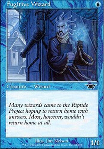 Foil Premium Sorcier Fugitif  - Magic Mtg - Legions Vf Mint 38 - C