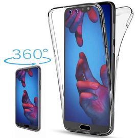 Coque Pour Huawei P30 Transparent Intégrale Avant Et Arrière 360 Degrés Étui De Protection,[Avant + Arrière] Silicone Coque Anti-Choc Anti-Rayures De Housse